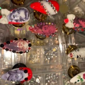 Press on / glue on hand made nails